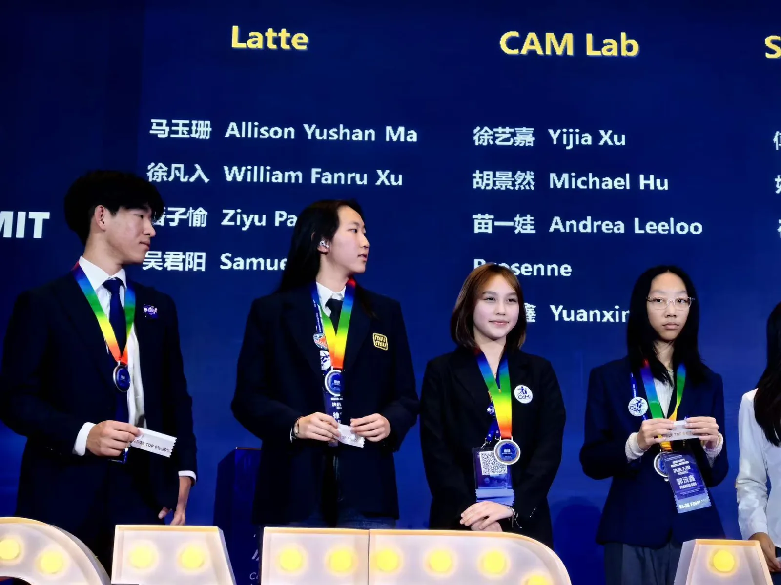 Claire and collaborators at a MOTION³ project presentation.
